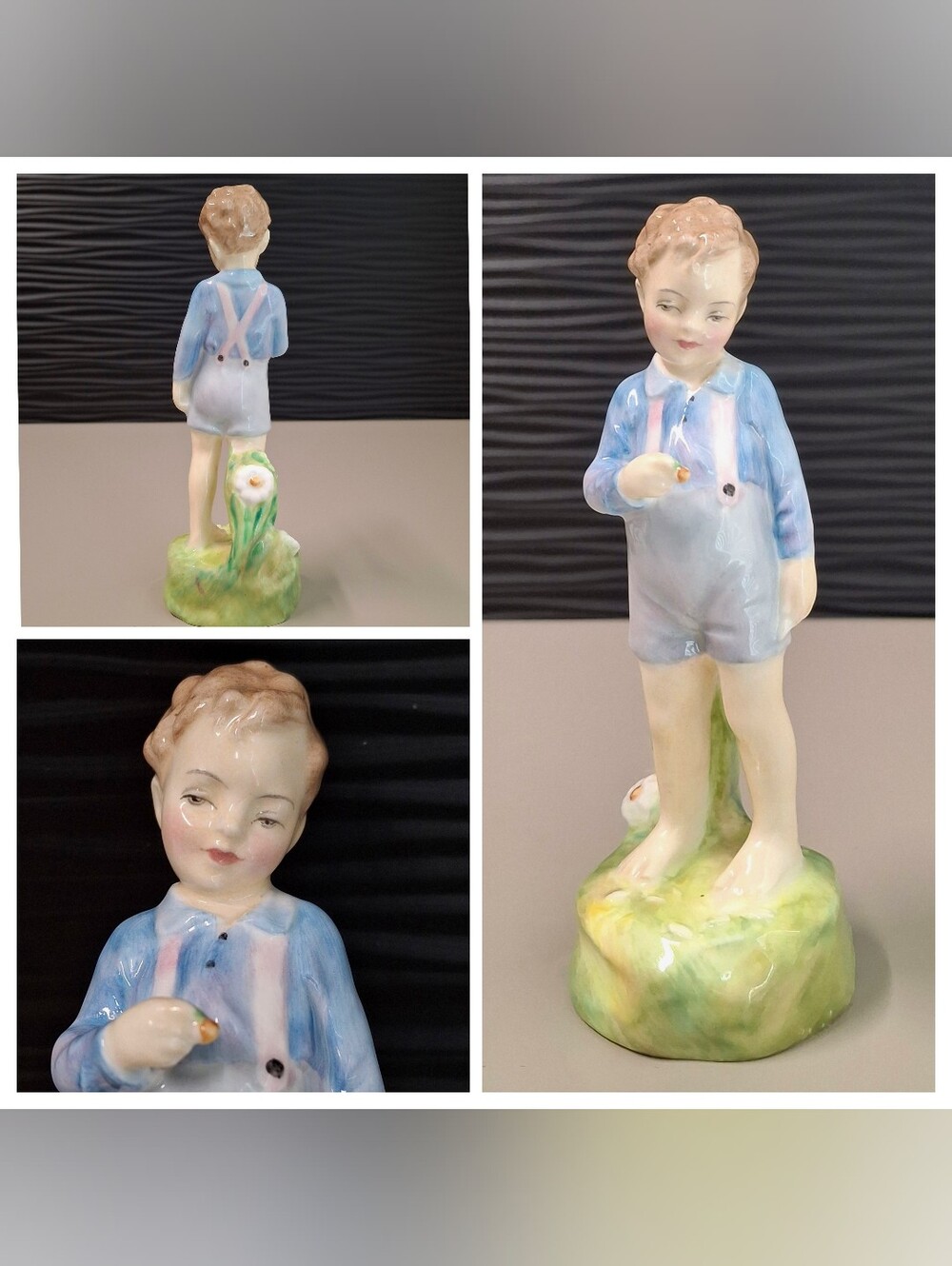 Vintage Royal Doulton She Loves Me Not Boy Figurine Nursery Rhymes Series HN2045